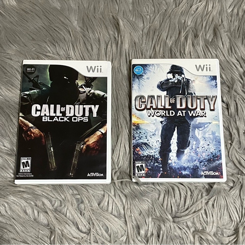 Bundle Call of Duty World at War & Call of Duty Black Ops Wii game